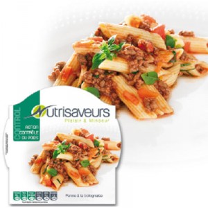 Plat contrôle du poids : Penne à la Bolognaise